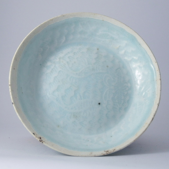 宋湖田窯湖水藍雙魚洗G1005 館藏非賣品:: GUCH ART