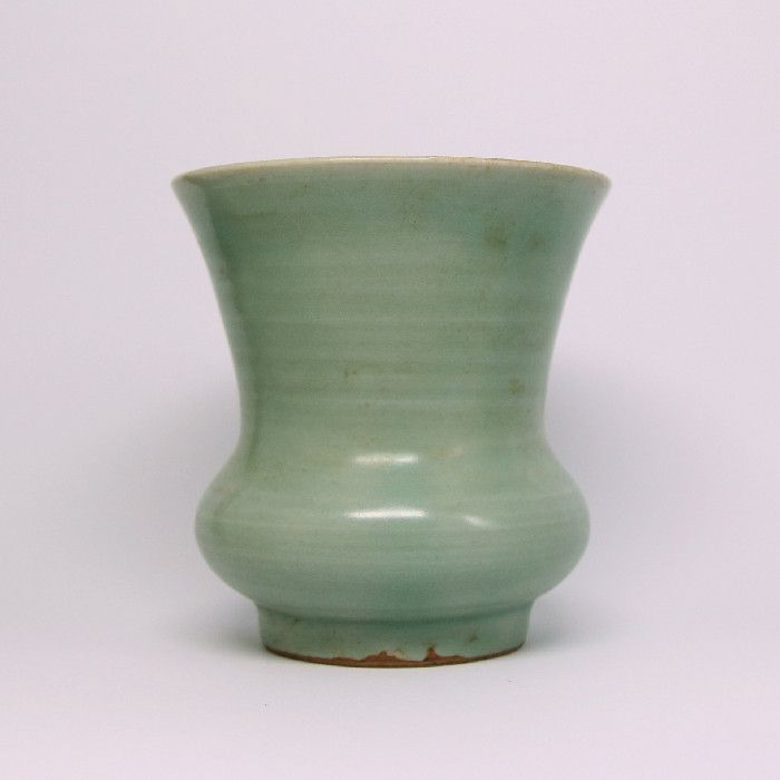 宋龍泉窯梅子青渣斗G1129 館藏非賣品:: GUCH ART